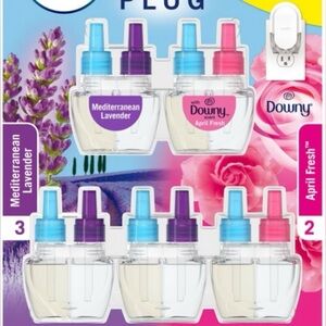 Febreze Plugin Scented Oil 5 Refill 2 Downy April Fresh 3 Mediterranean Lavender